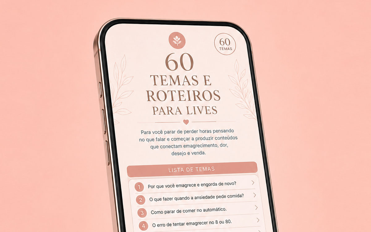 60 Temas e Roteiros Para Lives